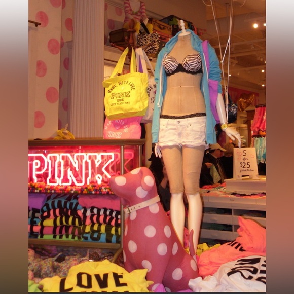 Love Pink Leopard Print T-Shirt Demi Bra EUC 34B - Picture 11 of 12